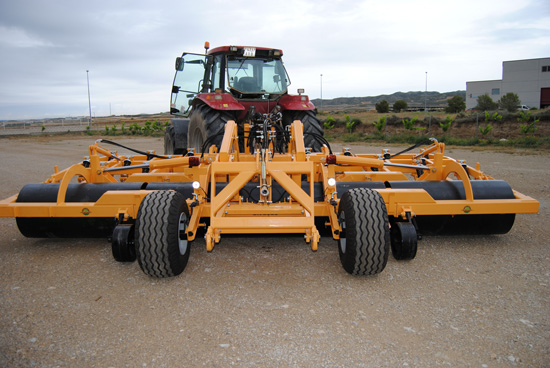 rodillo cultivador desplegado